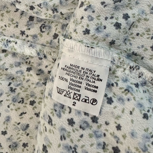 Brandy Melville Floral Wrapped Around Side Tie Midi Dress Size 2 - Picture 17 of 17